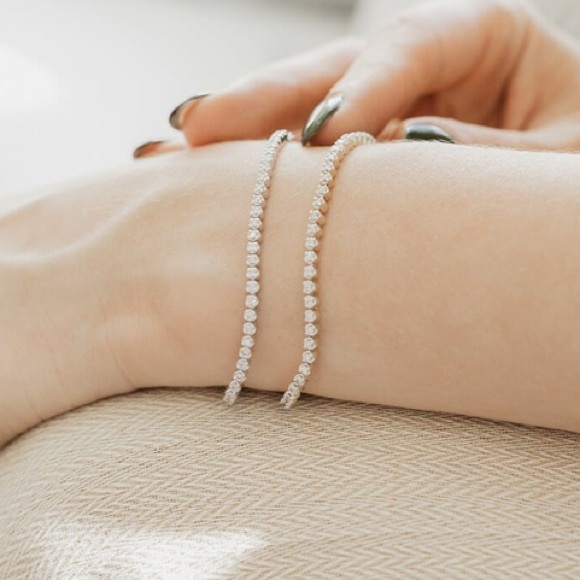 Paris Jewellers 7” Classic Petite Diamond Tennis Bracelet - Picture 6 of 9